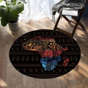Alfombra Redonda <br> África Alfombra Redonda <br> África