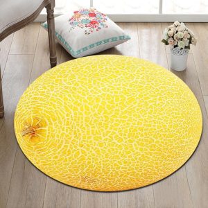 Alfombra Redonda <br> Amarillo Mostaza Alfombra Redonda <br> Amarillo Mostaza
