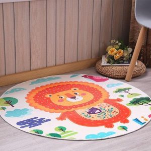 Alfombra Redonda <br> Animal León Alfombra Redonda <br> Animal León