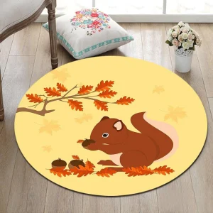 Alfombra Redonda <br> Ardilla