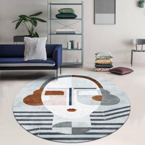 Alfombra Redonda <br> Arte Alfombra Redonda <br> Arte