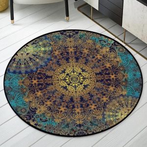 Alfombra Redonda <br> Arte Abstracto