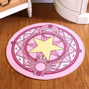 Alfombra Redonda <br> Astrología Rosa Alfombra Redonda <br> Astrología Rosa