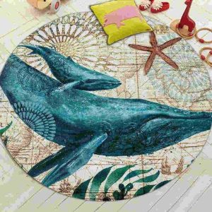 Alfombra Redonda <br> Ballena Alfombra Redonda <br> Ballena