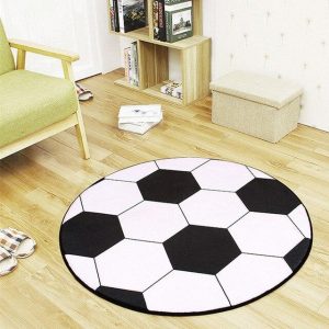 Alfombra Redonda <br> Balones de Fútbol