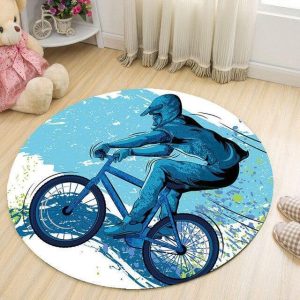 Alfombra Redonda <br> Bicicleta de Niño Alfombra Redonda <br> Bicicleta de Niño