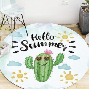Alfombra Redonda <br> Cactus Del Humor Alfombra Redonda <br> Cactus Del Humor