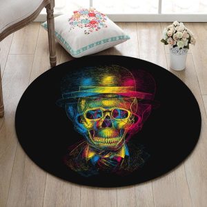 Alfombra Redonda <br> Calavera Alfombra Redonda <br> Calavera