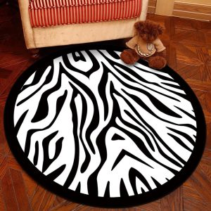 Alfombra Redonda <br> Cebra Alfombra Redonda <br> Cebra