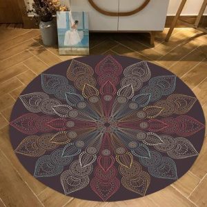 Alfombra Redonda <br> Ciruela