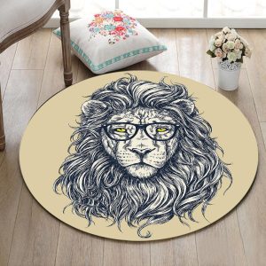 Alfombra Redonda <br> Color Crema Alfombra Redonda <br> Color Crema