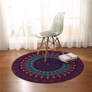 Alfombra Redonda <br> Color Del Higo Alfombra Redonda <br> Color Del Higo