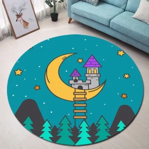 Alfombra redonda <br> Cómic Alfombra redonda <br> Cómic