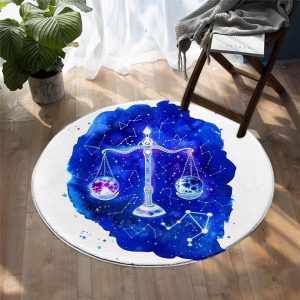Alfombra Redonda <br> Constelación de Libra Alfombra Redonda <br> Constelación de Libra