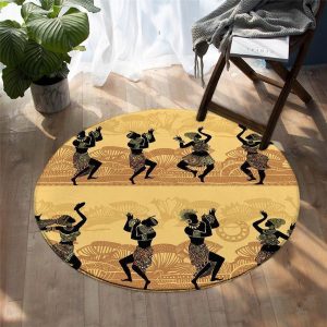 Alfombra Redonda <br> Danza Africana