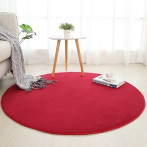 Alfombra Redonda <br> De Baño Borgoña Alfombra Redonda <br> De Baño Borgoña