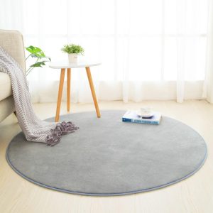 Alfombra Redonda <br> De Baño Gris Alfombra Redonda <br> De Baño Gris