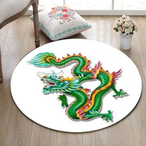 Alfombra Redonda <br> Dragón