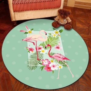 Alfombra Redonda <br> Elegante Flamengo Alfombra Redonda <br> Elegante Flamengo