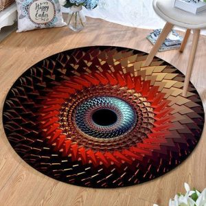 Alfombra Redonda <br> Espiral Geométrica