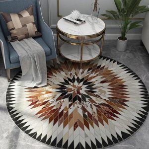 Alfombra Redonda <br> Estilo Escandinavo
