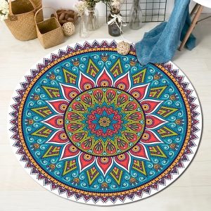 Alfombra Redonda <br> Estilo Marroquí