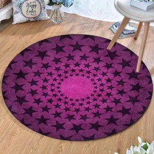 Alfombra Redonda <br> Estrellada Vintage Alfombra Redonda <br> Estrellada Vintage