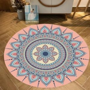 Alfombra Redonda <br> Flor