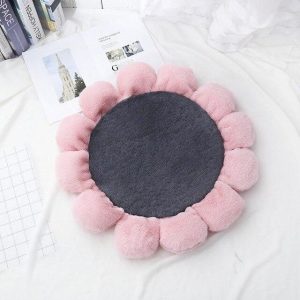 Alfombra Redonda <br> Flor Suave Alfombra Redonda <br> Flor Suave
