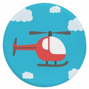 Alfombra Redonda <br> Helicóptero