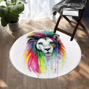 Alfombra Redonda <br> Hippy Lion