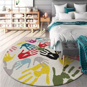 Alfombra Redonda <br> Huella de la Mano