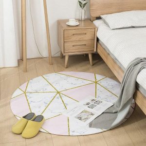 Alfombra Redonda <br> Imitación de Azulejos de Lujo Alfombra Redonda <br> Imitación de Azulejos de Lujo