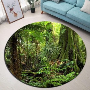 Alfombra Redonda <br> Jungla