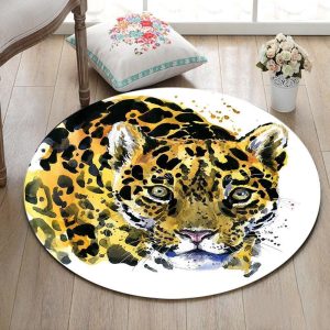 Alfombra Redonda <br> Leopardo Alfombra Redonda <br> Leopardo