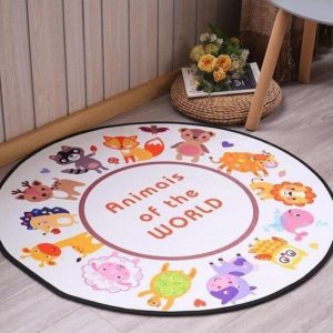 Alfombra Redonda <br> Los Animales Del Mundo Alfombra Redonda <br> Los Animales Del Mundo