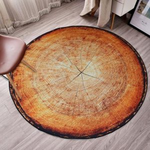 Alfombra Redonda <br> Madera Alfombra Redonda <br> Madera