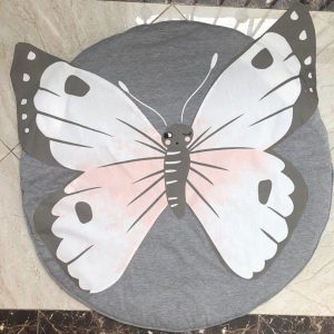 Alfombra Redonda <br> Mariposa