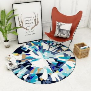 Alfombra Redonda <br> Multicolor Barata Alfombra Redonda <br> Multicolor Barata