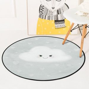 Alfombra Redonda <br> Nube de Bebé Alfombra Redonda <br> Nube de Bebé