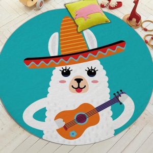 Alfombra Redonda <br> Oveja Mexicana
