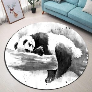 Alfombra Redonda <br> Panda