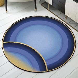 Alfombra Redonda <br> Pato Azul