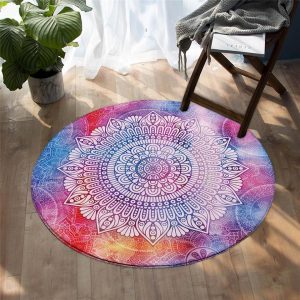 Alfombra Redonda <br> Patrón de Mandala