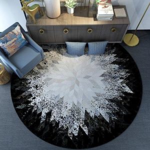Alfombra Redonda <br> Patrón Escandinavo