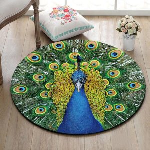 Alfombra Redonda <br> Pavo Real