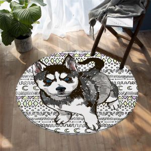 Alfombra Redonda <br> Perro Alfombra Redonda <br> Perro