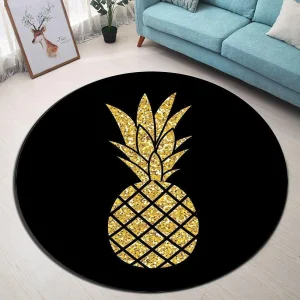 Alfombra Redonda <br> Piña dorada Alfombra Redonda <br> Piña dorada