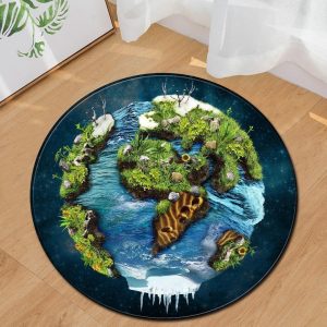 Alfombra Redonda <br> Planeta Tierra Alfombra Redonda <br> Planeta Tierra