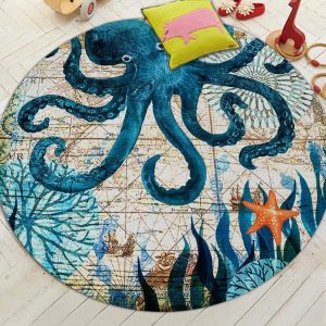Alfombra Redonda <br> Pulpo Alfombra Redonda <br> Pulpo